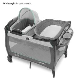 Graco Pack 'n Play Close2Baby Bassinet Playard Features Portable Bassinet Diaper Changer and More, Derby