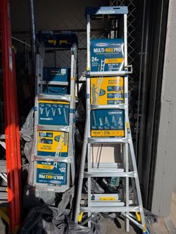 Werner multi max pro ladder/escalera 20' and 24'