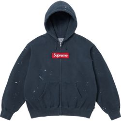 Brand New Supreme®/MM6 Maison Margiela Box Logo Zip Up Hooded Sweatshirt  XL