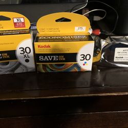 Kodak Printer Ink 30 Black and color cartridges