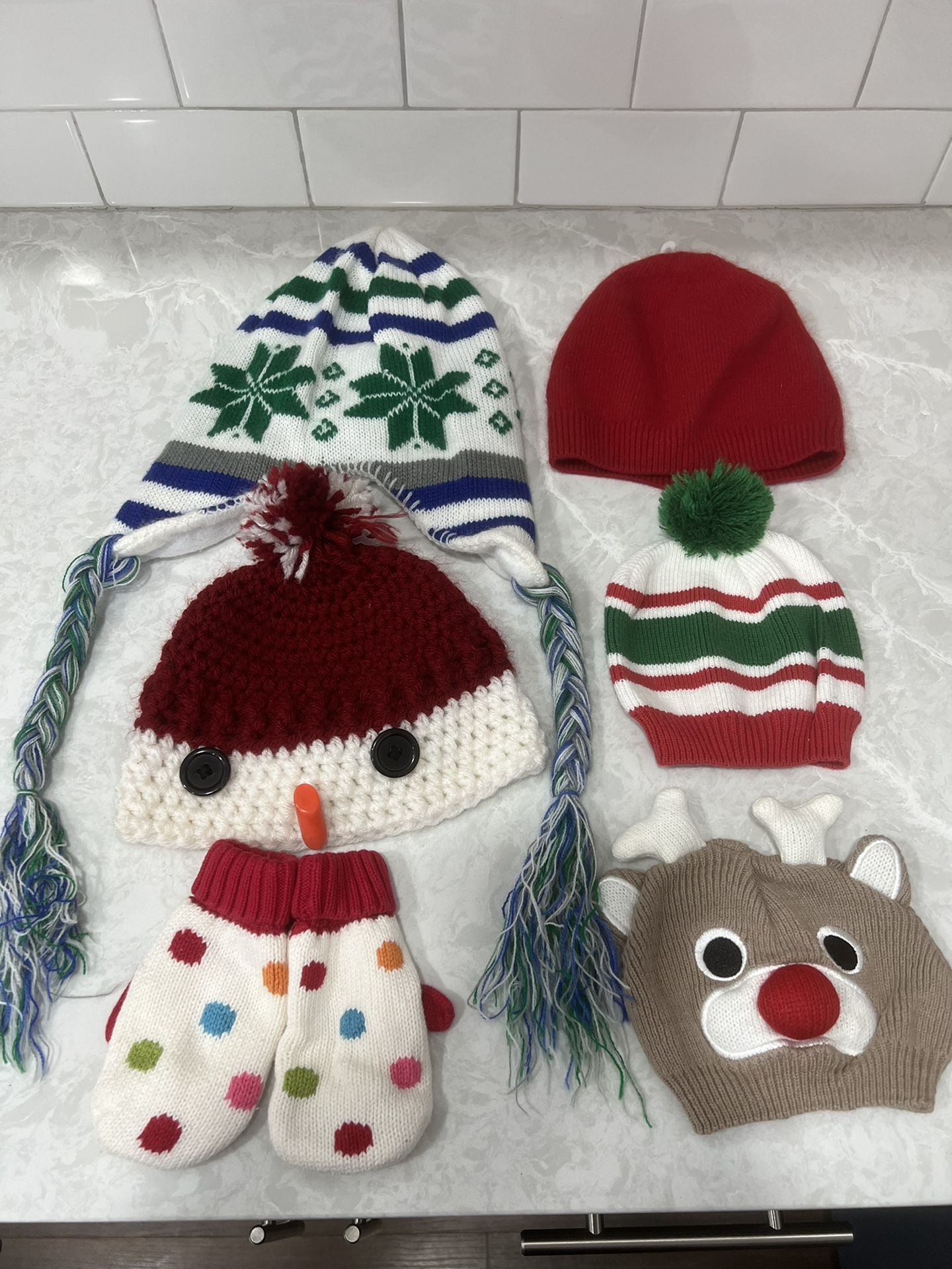 Various Winter/Christmas Themed Beenies