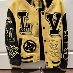 Louis Vuitton Yellow Varsity Jacket 