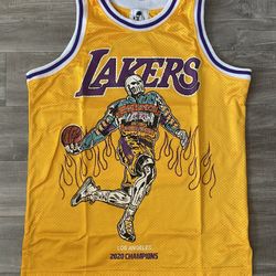 Warren Lotas Lakers Lebron James Championship Jersey