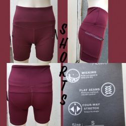 Women's High-Waisted Biker Shorts.