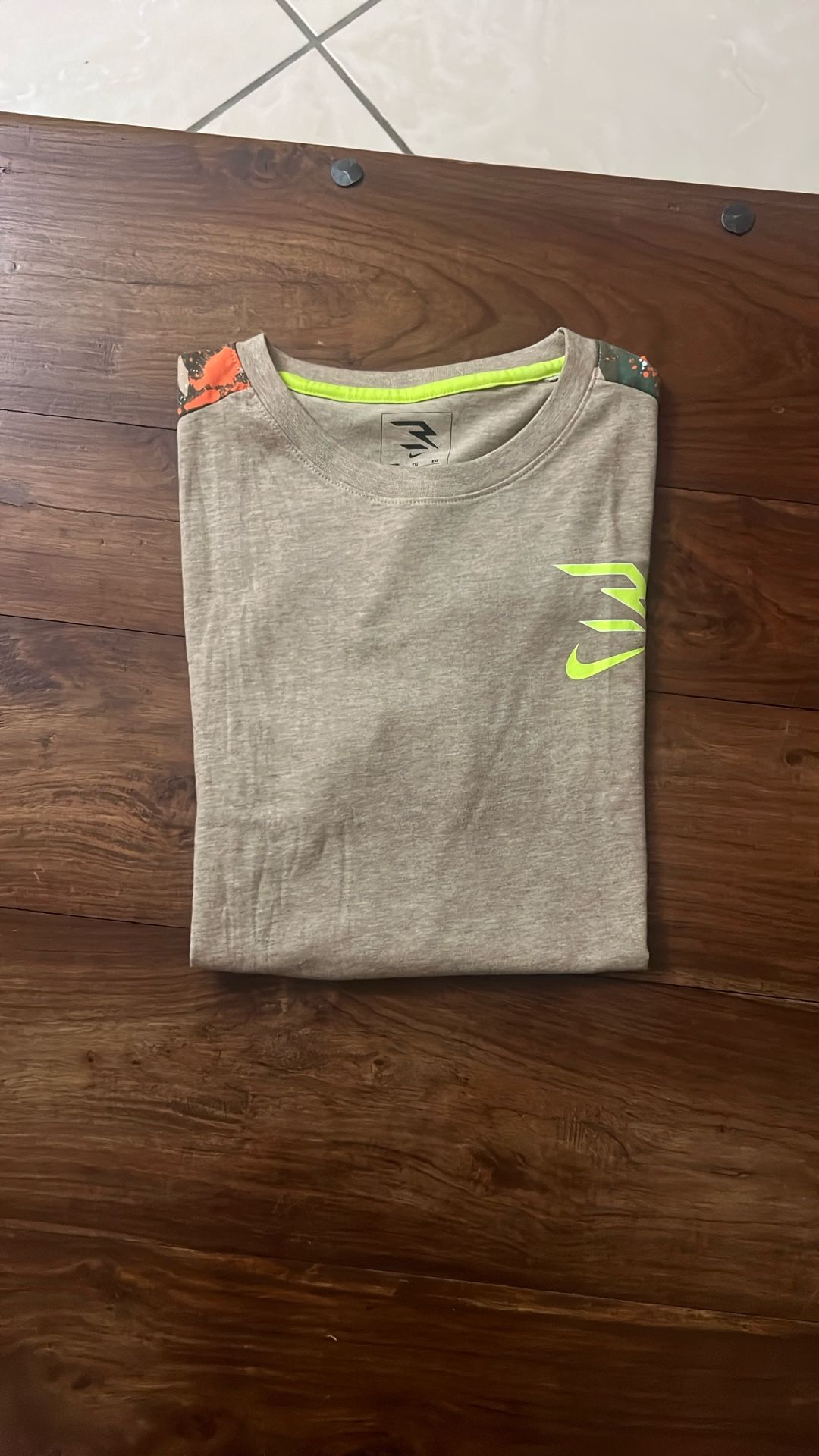 Nike Boys T Shirt With Neon Accents