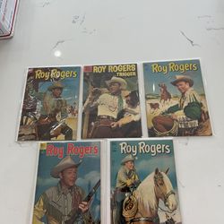 VINTAGE ROY ROGERS COMICS, 1950s Vol. 1 No. 51,52,53,84,111, Cowboy Comic Books, Golden Age, VG-  Asking $10 each