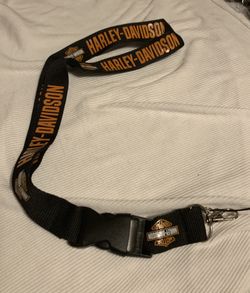 Harley Davidson orange lanyard