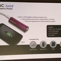 Magic Juice portable emergency charger