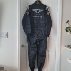 F1 Fans! SPARCO ITALY BRANDED TEAM  BENTLEY  RACING OVERALLS  SUIT/JACKET   BLACK -MODEL K-26 - SIZE XL