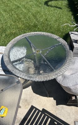 Outdoor Glass Table