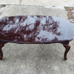 Brown Wooden Coffee Table 
