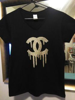 Chanel CC Logo T-Shirt Top