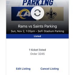 Rams vs Saints - Parking Pass Pink Lot (Tailgating)