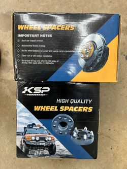 KSP, 1 inch wheel spacers. (Set of 4)