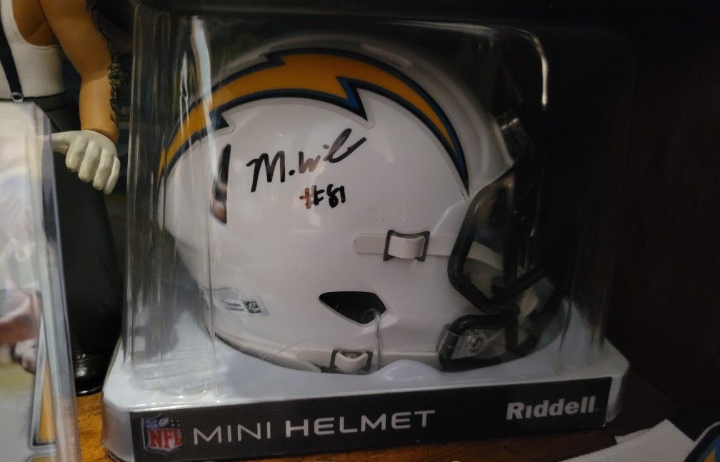 Mike Williams Signed Mini Helmet
