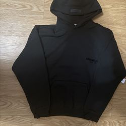 Black Essential Hoodie Size Xs