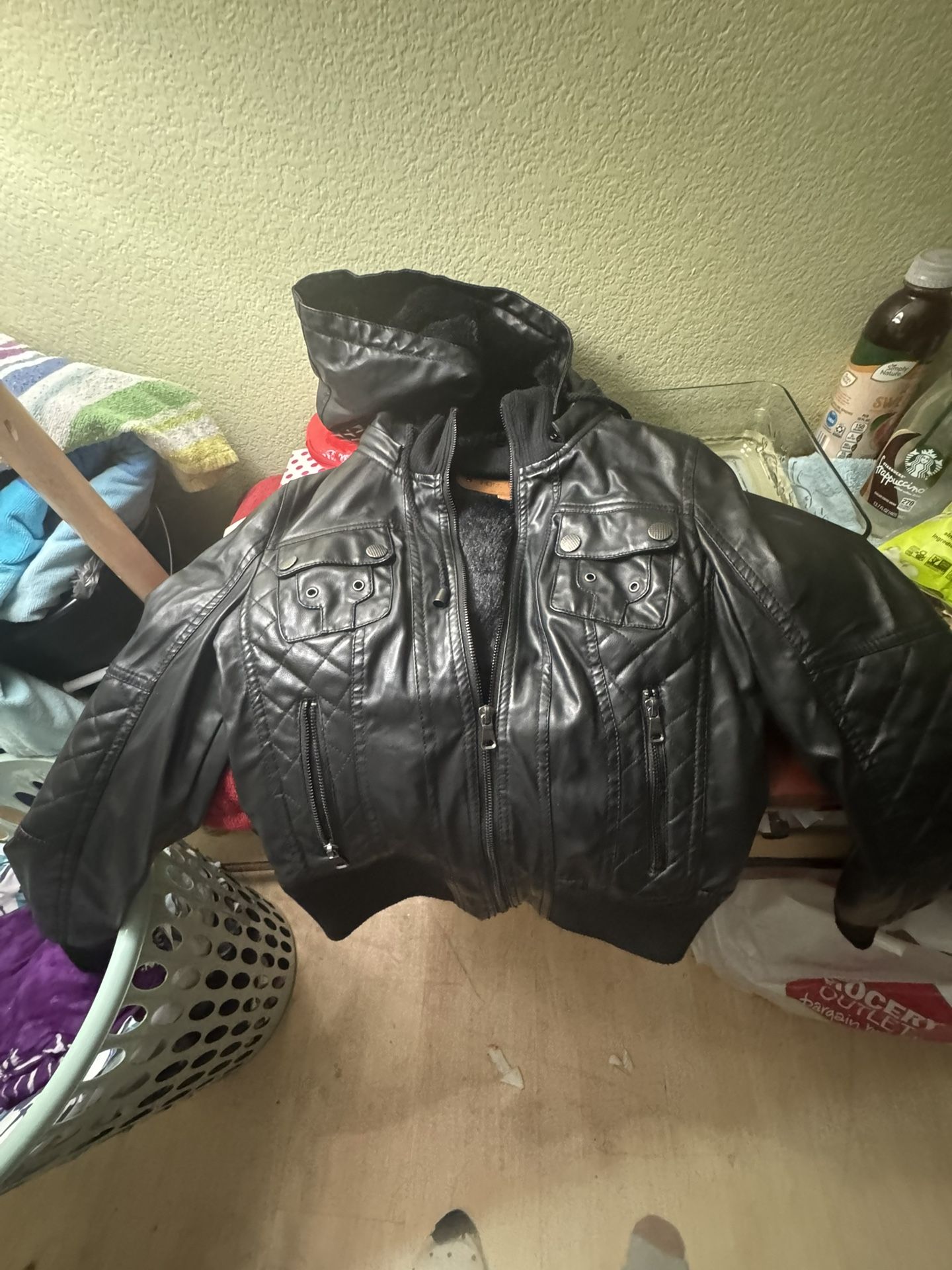 Faux Leather Jacket