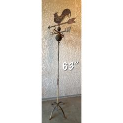 Rooster Weathervane on Stand 63 Inches