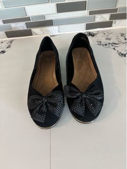 Andiamo black suede flats size 7