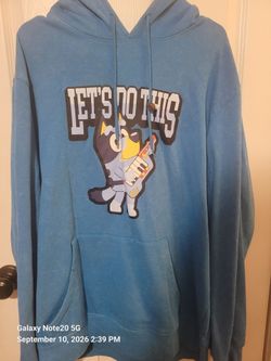 Men's bluey hoodie size Large