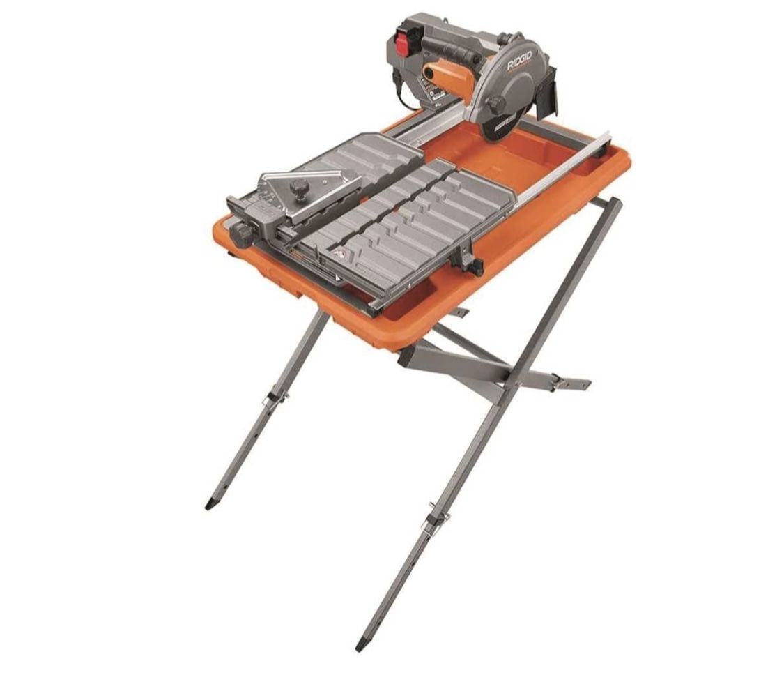 9 Amp 7 in. Blade Corded Wet Tile Saw with Stand
