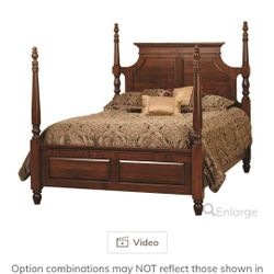 Queen Bed With Spring Box And Mattress
