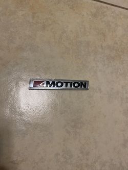 GENUINE VOLKSWAGEN 4MOTION LOGO