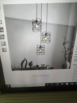 3 Light Pendent Lighting Farmhouse Hanging Light