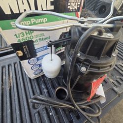 Sump Pump  1/3 Hp