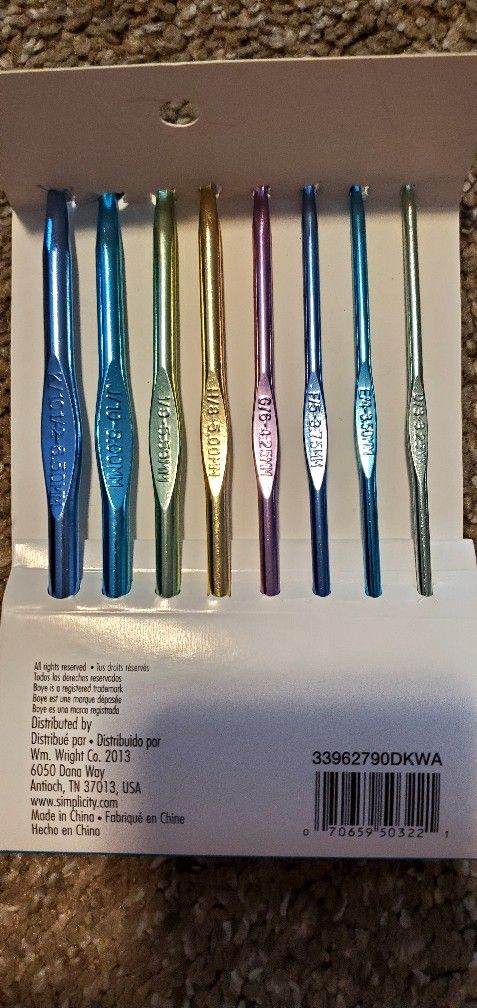 Crochet Hooks Complete Set