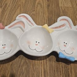 Ceramic Bunny Serving Dish