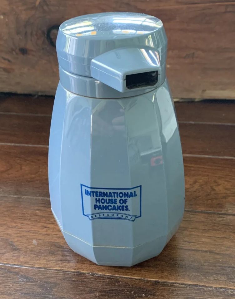 IHOP Blue Coffee Dispenser Carafe 20 oz Server