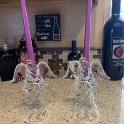 Crystal candle stick holders