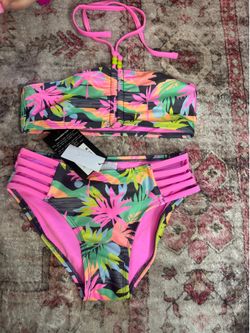 New two piece art class bathing suit size girls medium