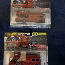 Hot Wheels Premium Team Transport Ferrari 250 GTO/Fiat Bartoletti Transport 1:64