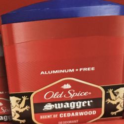 Old Spice Swagger Scent Of Cedar Wood Deodorant Aluminum Free 3 Ounces.   Old Spice Swagger men's deodorant is the scent of confidence, which happens 