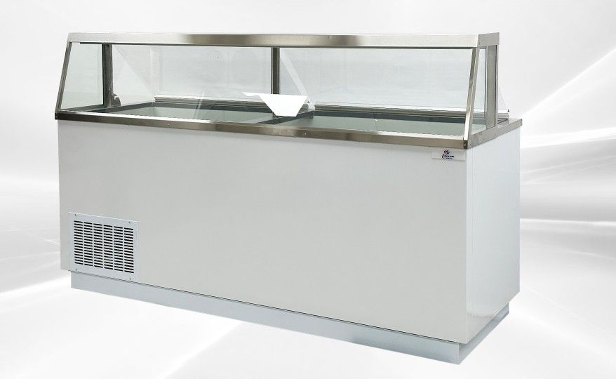 NSF 88 inches White Deluxe Ice Cream Dipping Cabinet DPC88HC