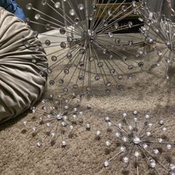 Silver Starburst For Wall