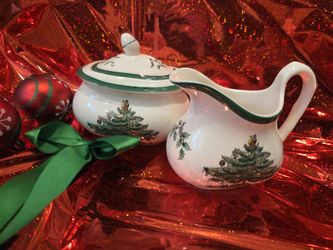 Vintage Spode creamer n sugar set