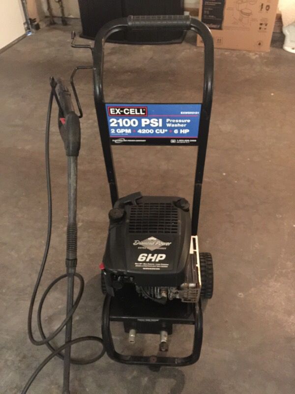 Excell 2100 psi pressure washer