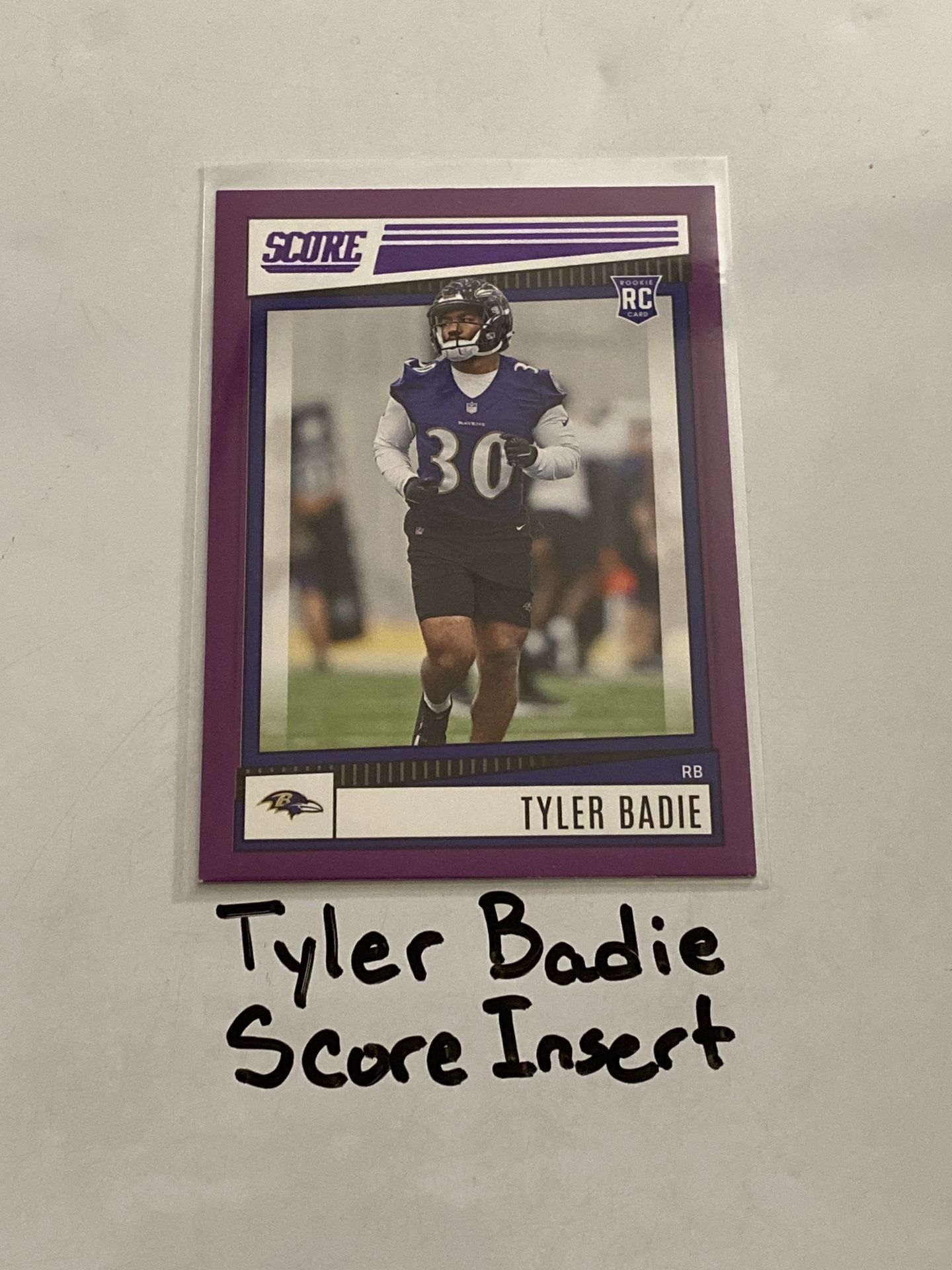 Tyler Badie Denver Broncos RB Score Short Print Insert Rookie Card.