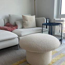 Cute Boucle Stool/Ottoman - Opalhouse designed with Jungalow