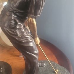 Bronze  Golfer Sculpture 