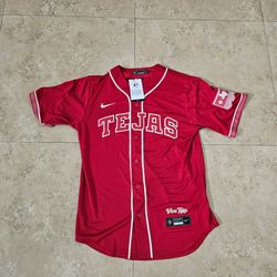 Nike MLB Texas Rangers City Connect Stadium Jersey Red Size S Marcus Semien NWT