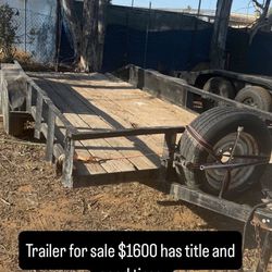 Flat Bed Trailer 16ft 