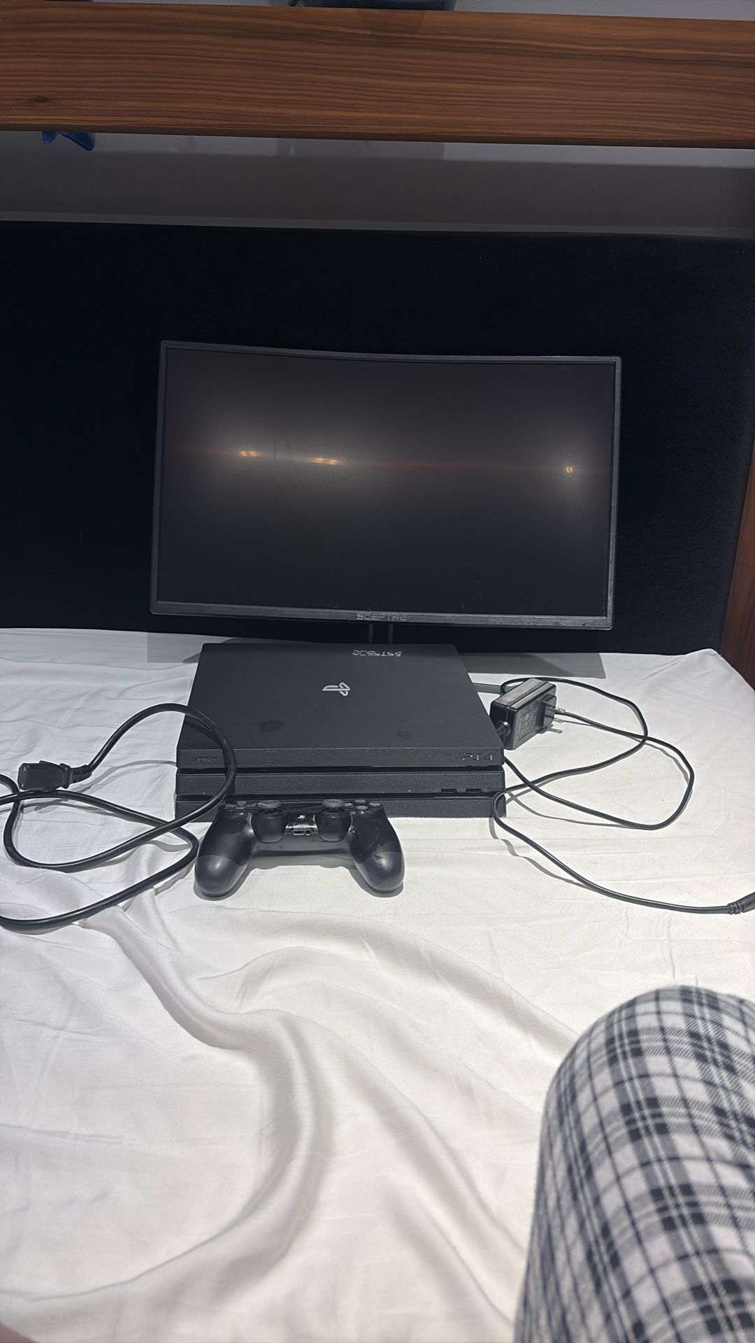 PS4 Pro And Monitor Bundle Controller Included