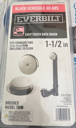 EVERBILT Easy touch bath drain