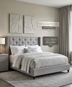 New queen size bed with mattress only