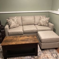 Pull Out Sofa Bed With Ottoman And Coffee Table