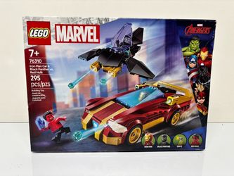 LEGO Marvel Iron Man Car & Black Panther vs. Red Hulk 76310